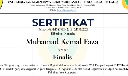 CITECH 2026 finalist certificate